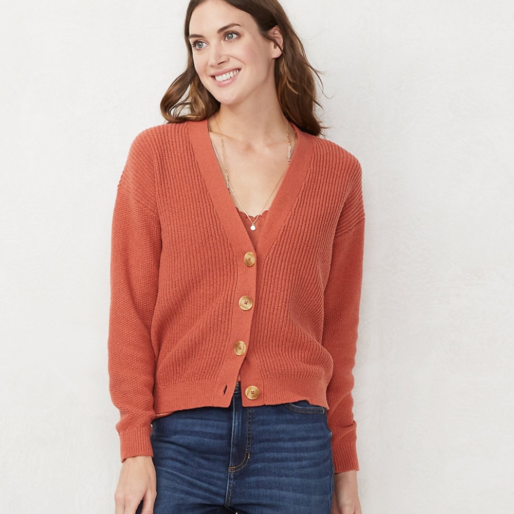 LC Lauren Conrad button down cardigan